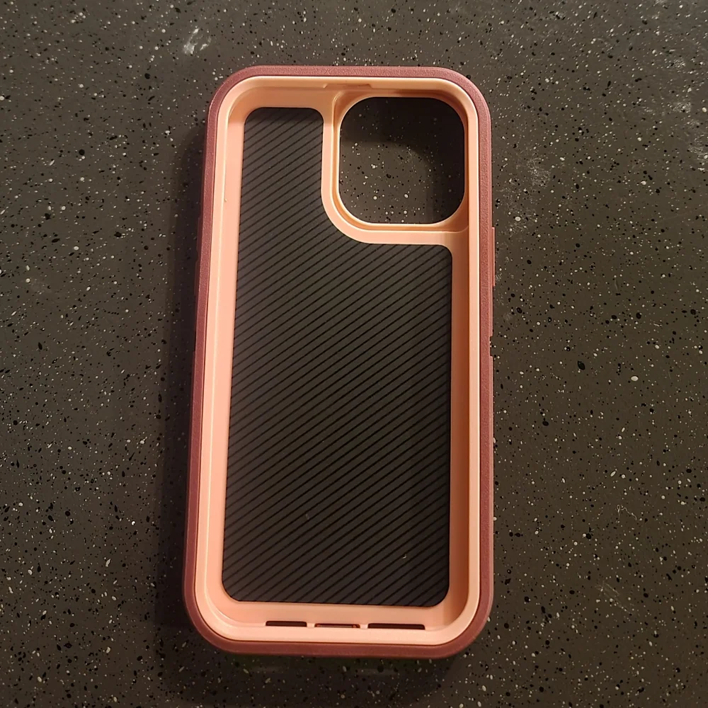 NWT! Iphone 13 Pro Max Wine Red Pink Anti-Scratch 360 Full Body Protective Case